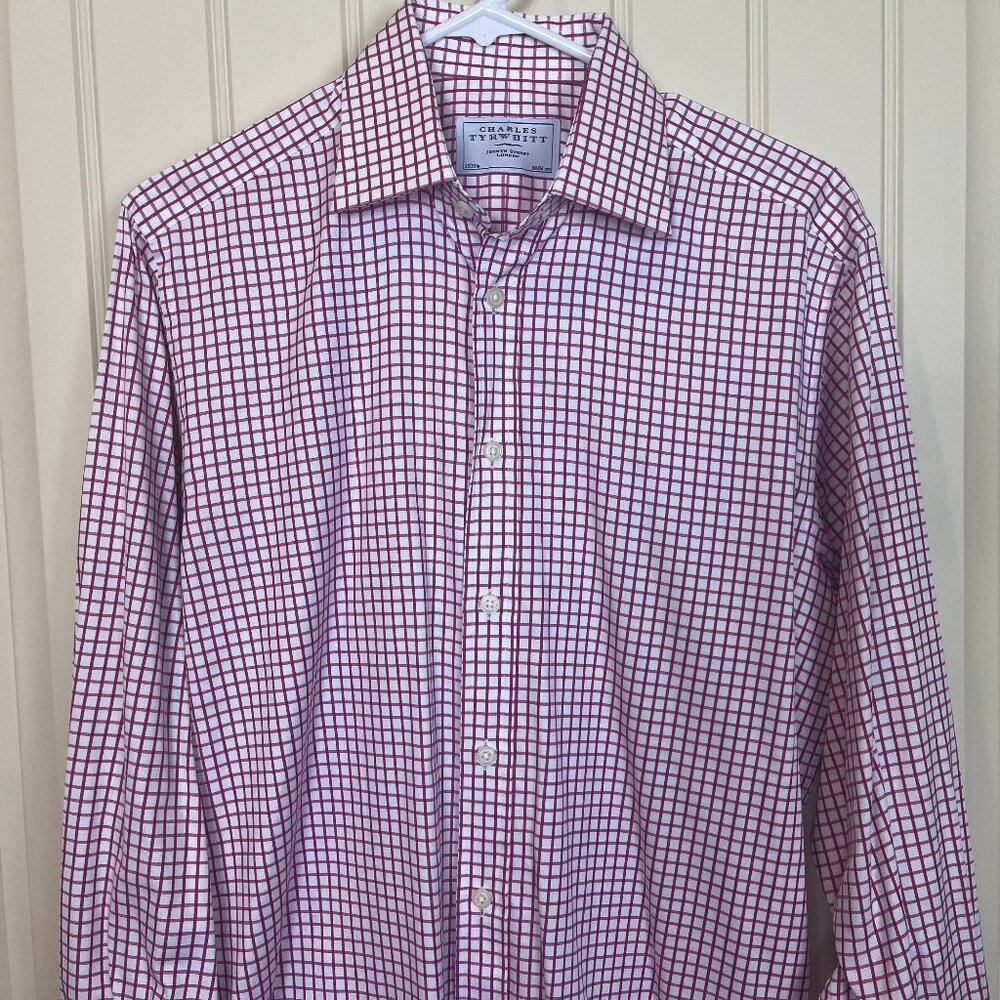 Charles Tyrwhitt Jermyn Street London French Cuff Long Sleeve Shirt Neck 15 33